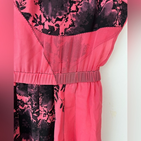 ANTHROPOLOGIE Tracy Reese Dress Women’s Silk Combo Frock Kimono Floral - Picture 3 of 14